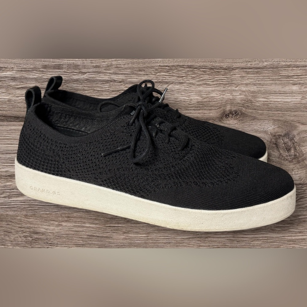 EUC Cole Haan Women's Grandpro Contender Stitchlite Sneaker black & white SZ 9